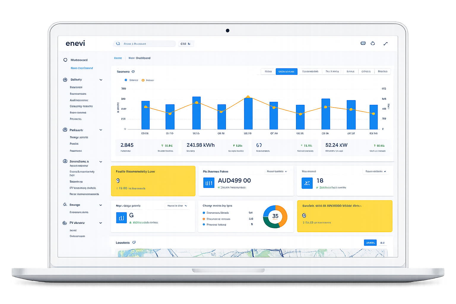 enevi CPMS backend dashboard
